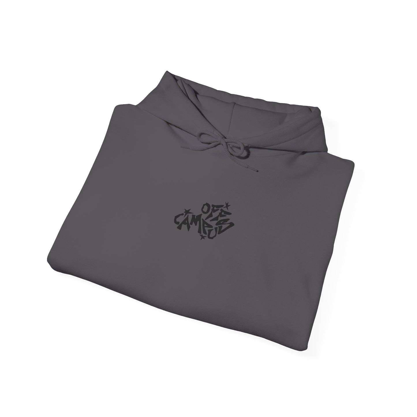 OFFCAMPUS - Grey Hoodie w/ Red Graffiti Heart