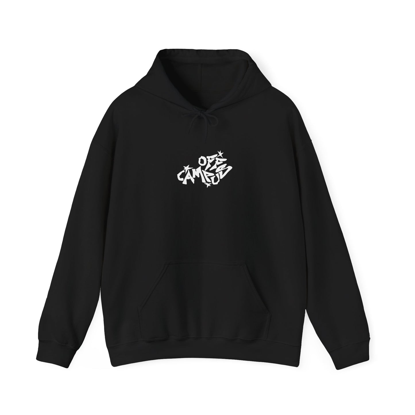 OFFCAMPUS - Black Hoodie w/ Red Graffiti Star
