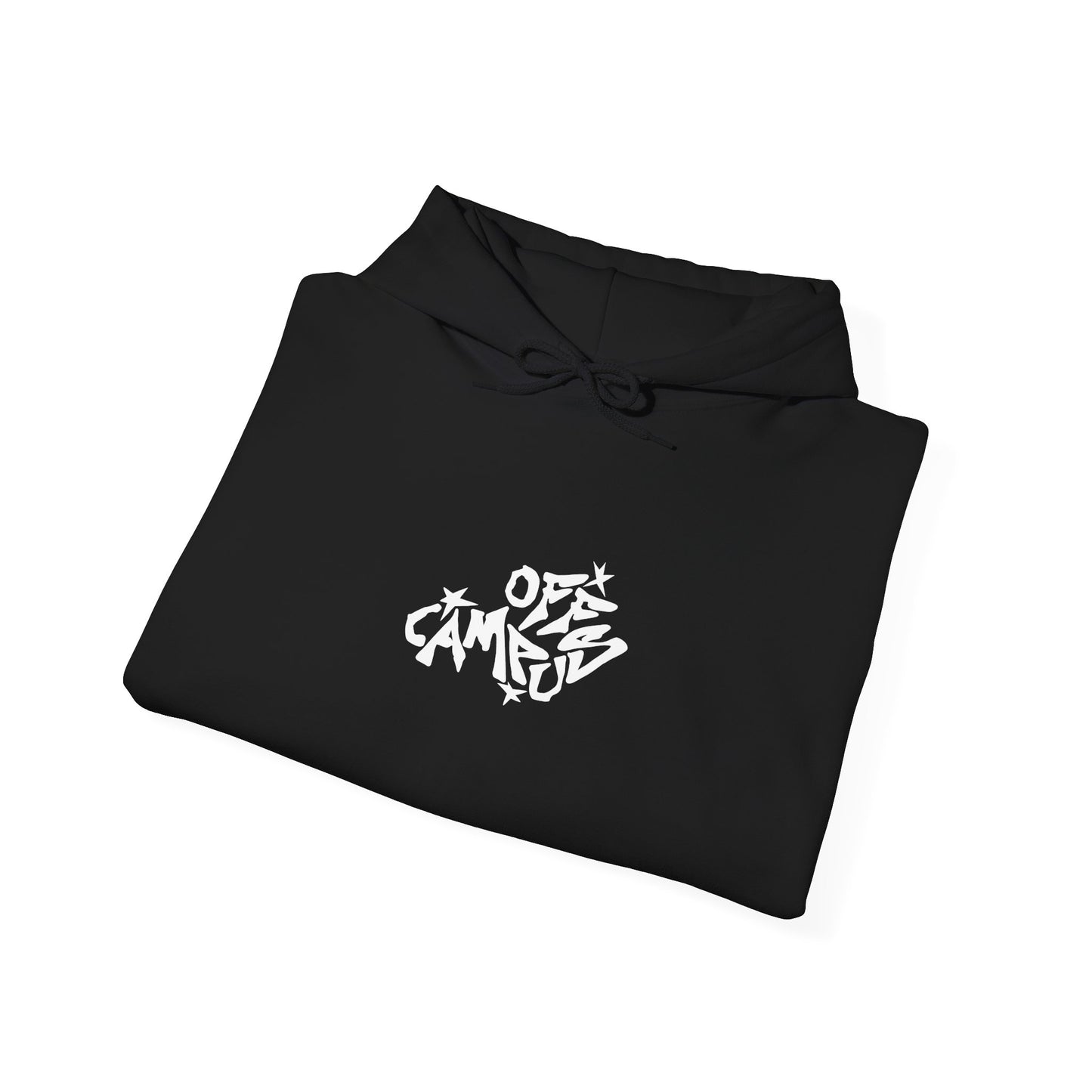OFFCAMPUS - Black Hoodie w/ Red Graffiti Star